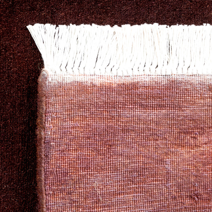 Brown Overdyed Wool Runner - 2'6" x 7'10"