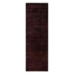Brown Overdyed Wool Runner - 2'6" x 7'10"