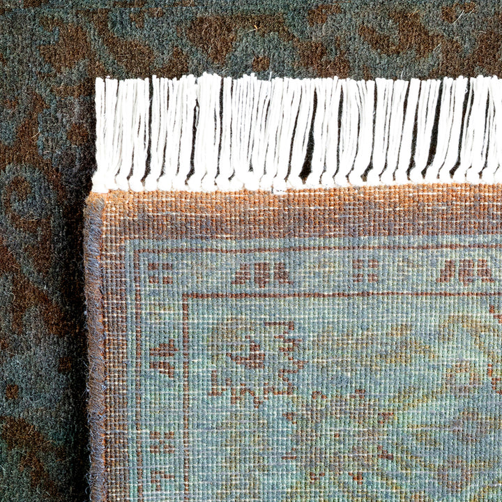 Grey Overdyed Wool Runner - 2'7" x 10'3"