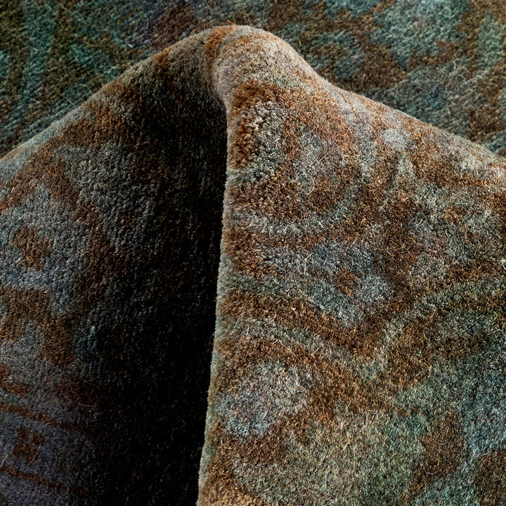 Grey Overdyed Wool Runner - 2'7" x 10'3"