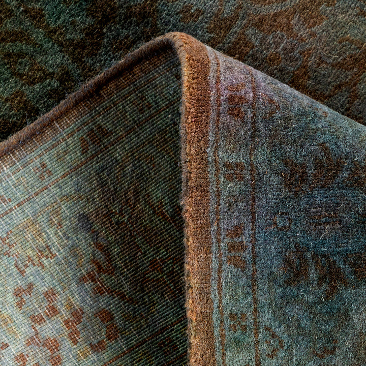 Grey Overdyed Wool Runner - 2'7" x 10'3"