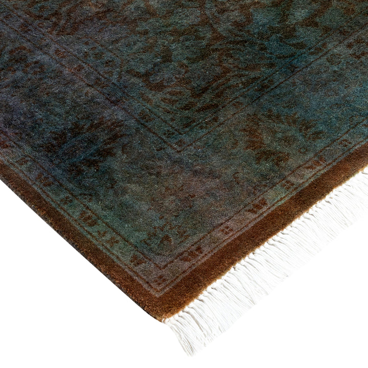 Grey Overdyed Wool Runner - 2'7" x 10'3"