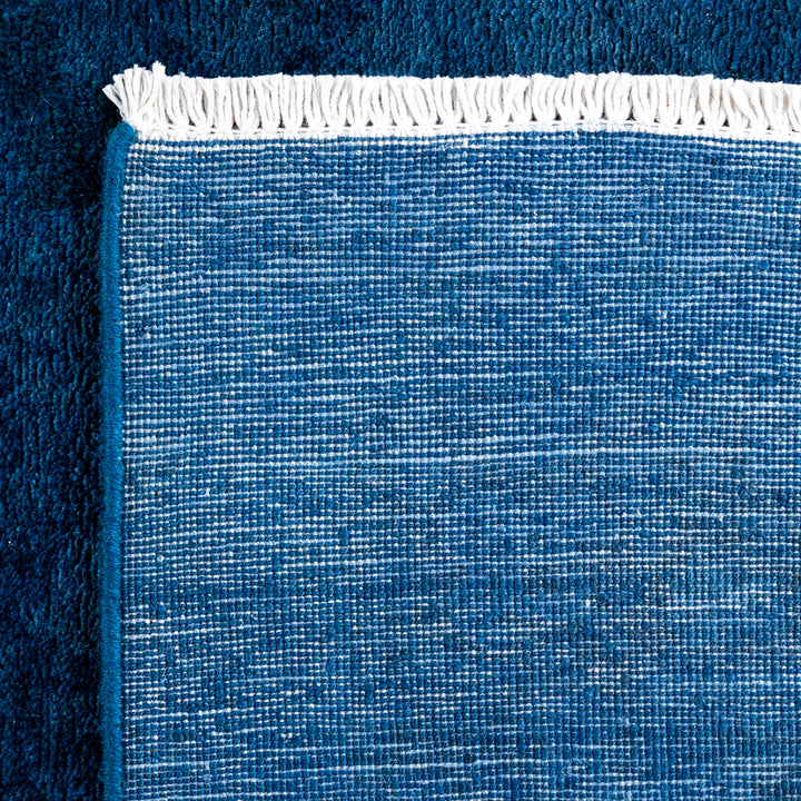Blue Overdyed Wool Rug - 5'1" x 7'10"