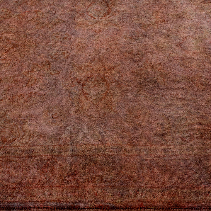 Brown Overdyed Wool Runner - 2'8" x 10'9"