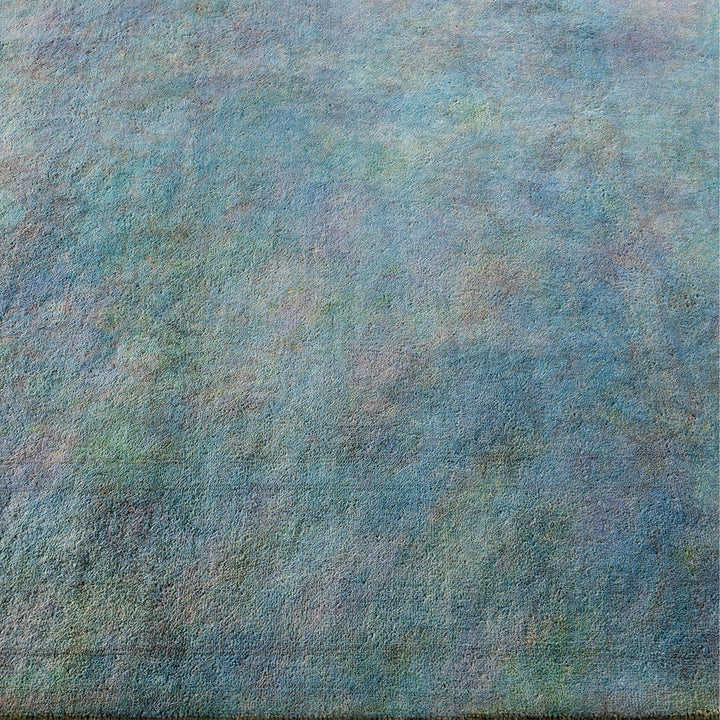 Grey Overdyed Wool Rug - 4'9" x 7'
