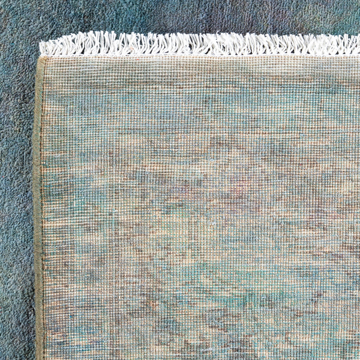 Grey Overdyed Wool Rug - 4'9" x 7'