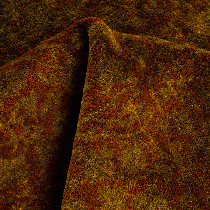 Brown Overdyed Wool Runner - 2'7" x 12'3"