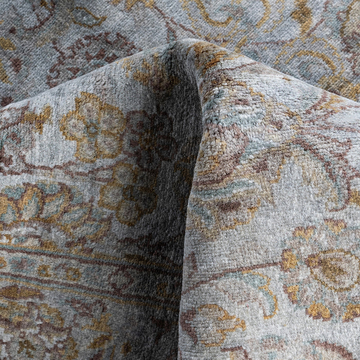 Grey Overdyed Wool Rug - 4'2" x 6'2"