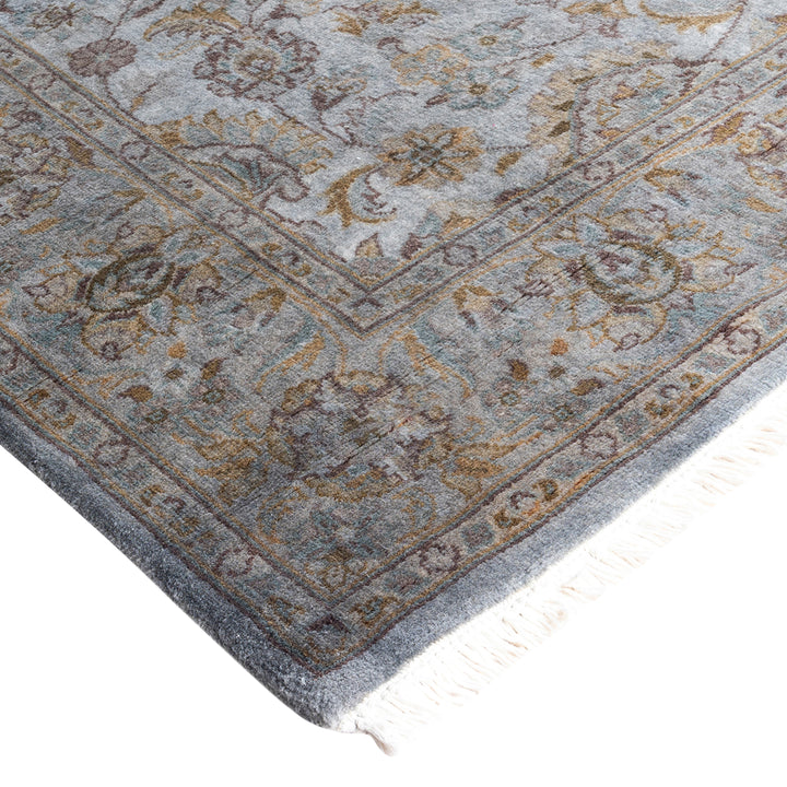 Grey Overdyed Wool Rug - 4'2" x 6'2"