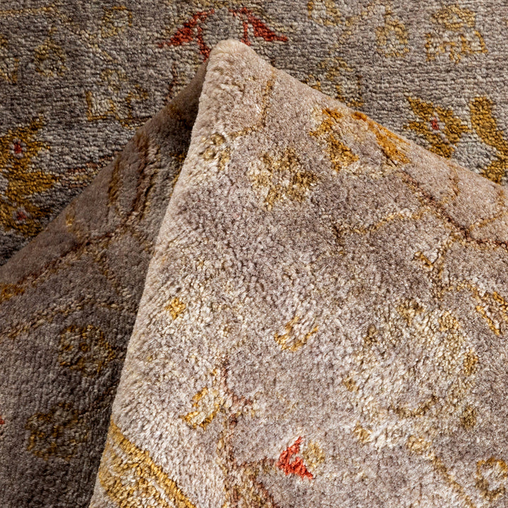 Grey Overdyed Wool Runner - 2'8" x 12'