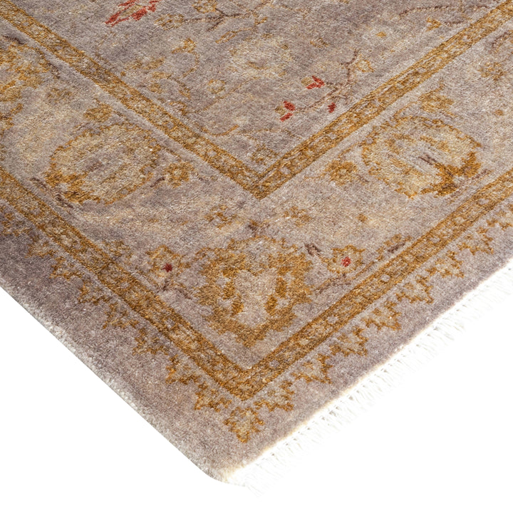 Grey Overdyed Wool Runner - 2'8" x 12'