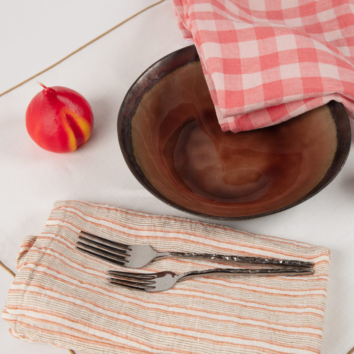 Linen Gingham Dish Towel
