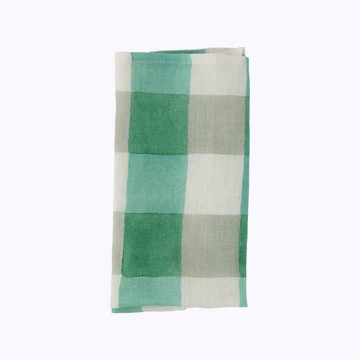 Blossom Plaid Linen Napkin