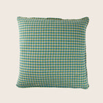 Linen Checks Pillow Spring Green