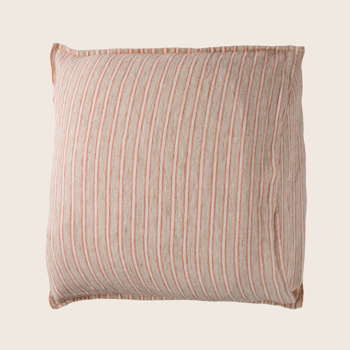 Linen Stripe Pillow Pumpkin