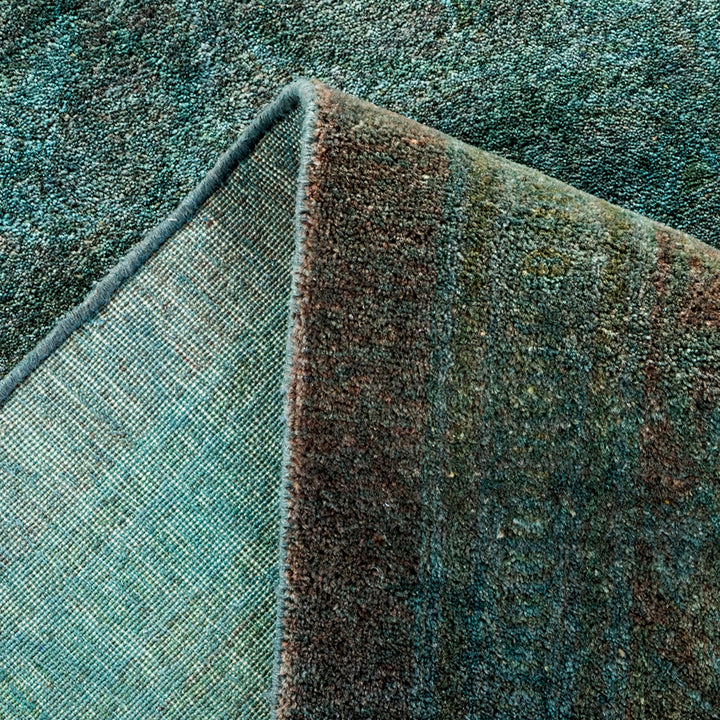 Green Overdyed Wool Rug - 10'3" x 14'8"