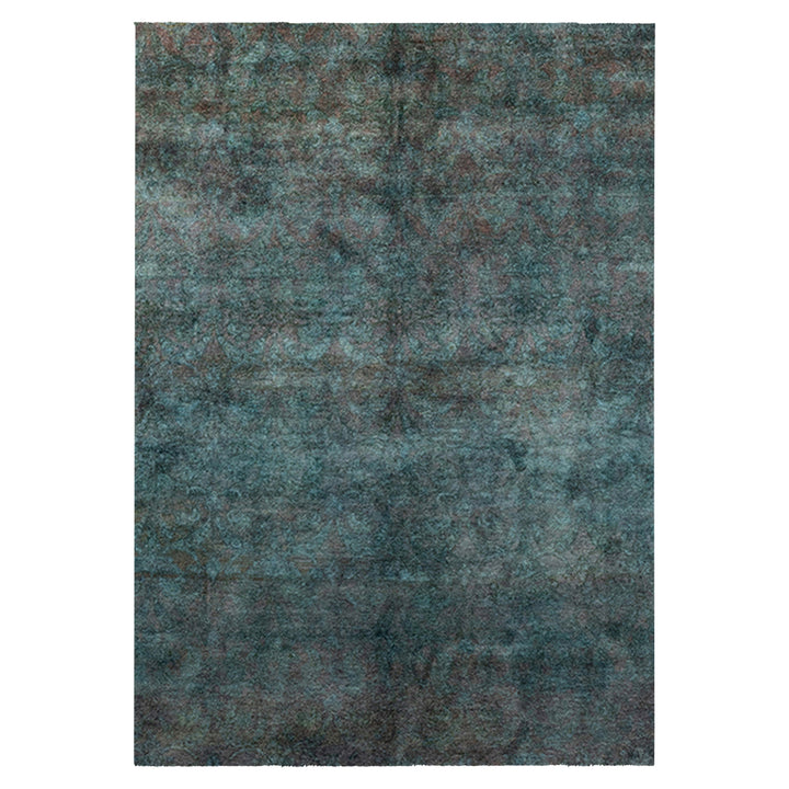 Green Overdyed Wool Rug - 10'3" x 14'8"