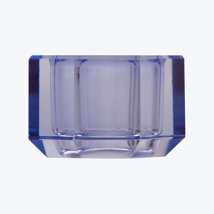 Aura Crystal Candle Holder light blue