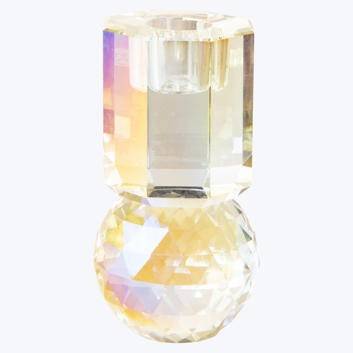 Disco Ornamental Crystal Candle Holder rainbow