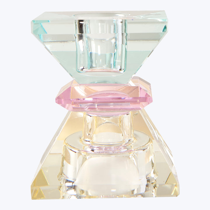 Mirror Crystal Candle Holder light yellow/pink/light mint
