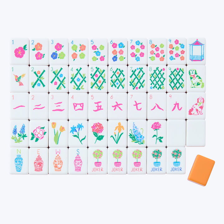 Sunset Mahjong Tiles