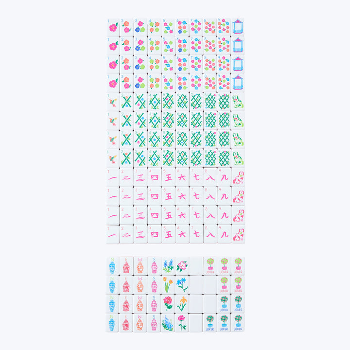 Sunset Mahjong Tiles