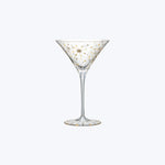 Fireworks Gilded Martini Glass