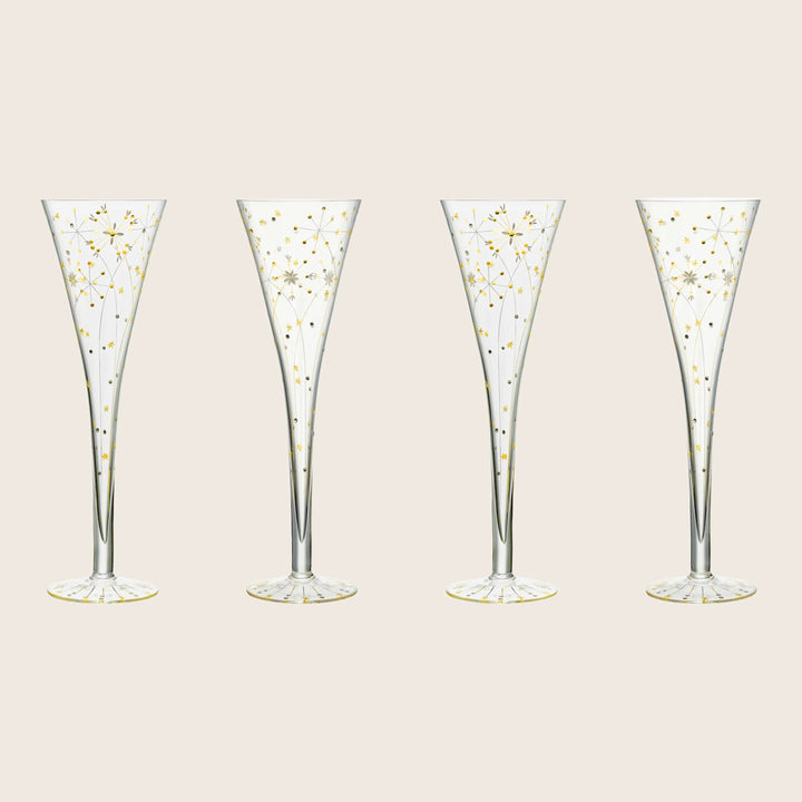 Fireworks Gilded Champagne Flute