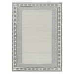 White Flatweave Swedish Inspired Wool Rug - 9'3" x 12'10"