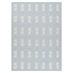 Blue Flatweave Swedish Inspired Wool Rug - 10'1" x 14'