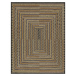 Brown Flatweave Swedish Inspired Wool Rug - 9'2" x 12'2"