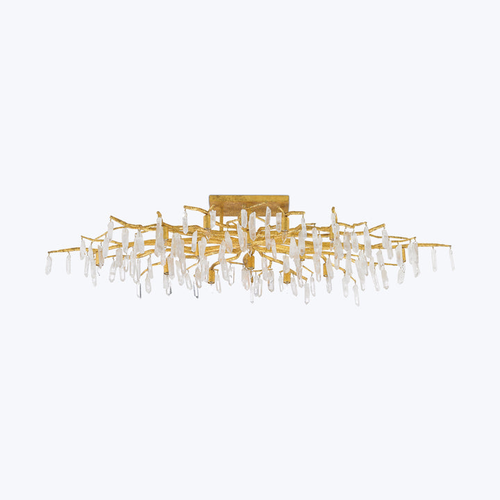 Forest Light Gold Semi-Flush Mount