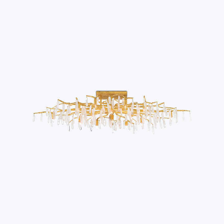 Forest Light Gold Semi-Flush Mount