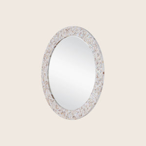 Mother of Pearl Round Mirror - hover