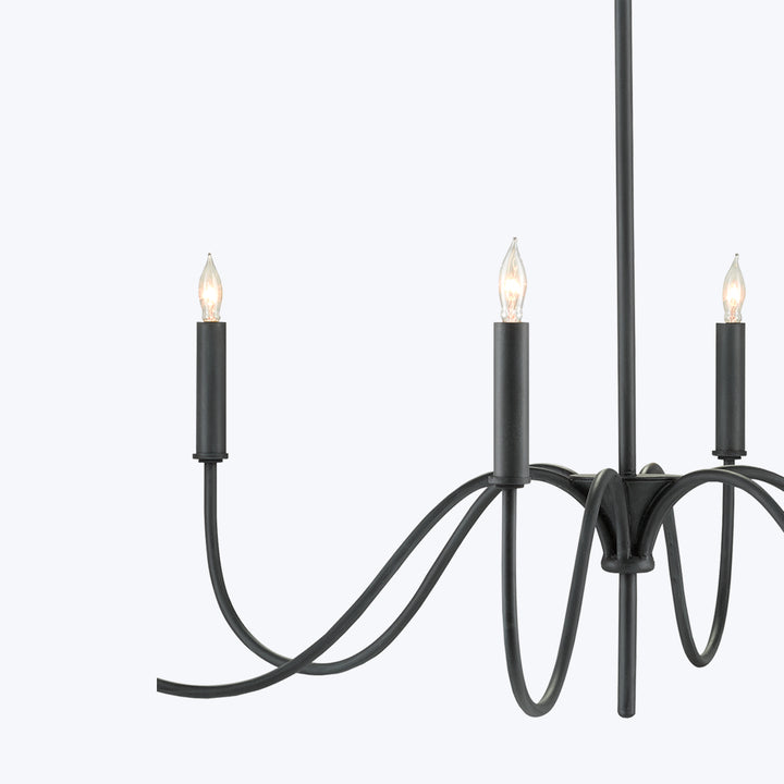 Tirrell Small Black Chandelier
