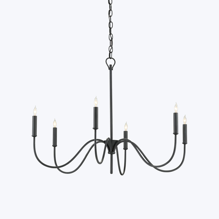 Tirrell Small Black Chandelier