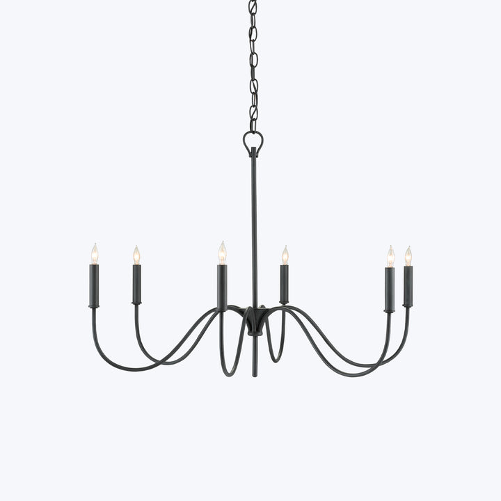 Tirrell Small Black Chandelier