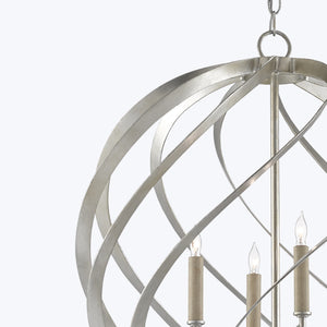 Roussel Silver Orb Chandelier - hover