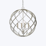 Roussel Silver Orb Chandelier