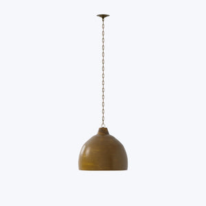 Earthshine Large Brass Pendant - hover