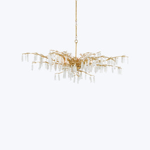 Forest Dawn Chandelier Gold - hover