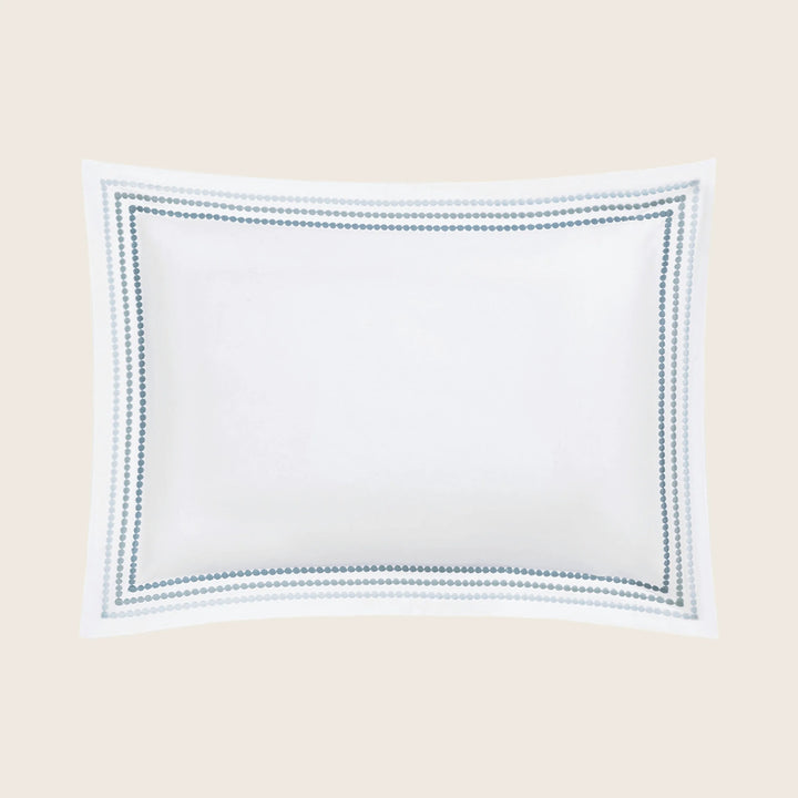 Amara Triple Pearl Sateen Sham Hazy Pool / Boudoir