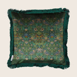 Strawberry Thief Fringe Pillow