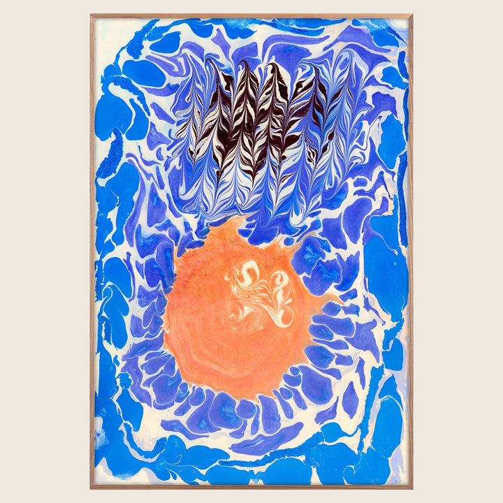 Apricot Moon 24" x 32" Unframed