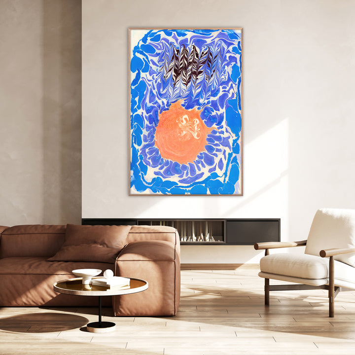 Apricot Moon 24" x 32" Unframed