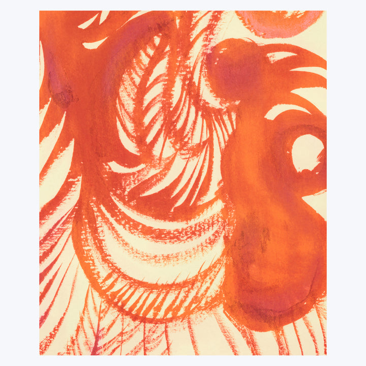 Coral Plume 24" x 36" Unframed