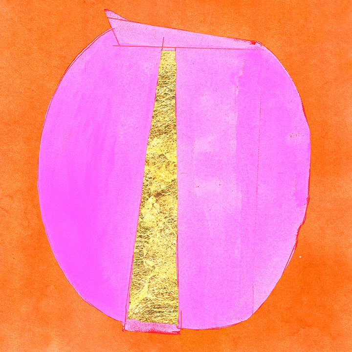 Dusty Glaze 1 Orange 20 x 20 Unframed