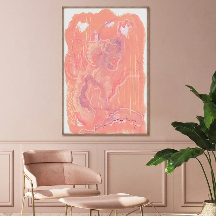 Coral 40" x 60" Unframed