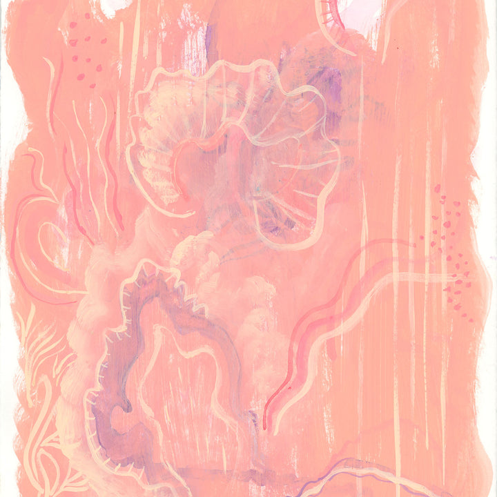 Coral 24" x 32" Unframed