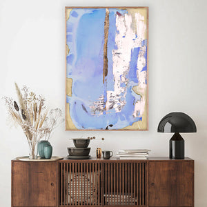 Javier Periwinkle 40" x 60" Unframed - hover